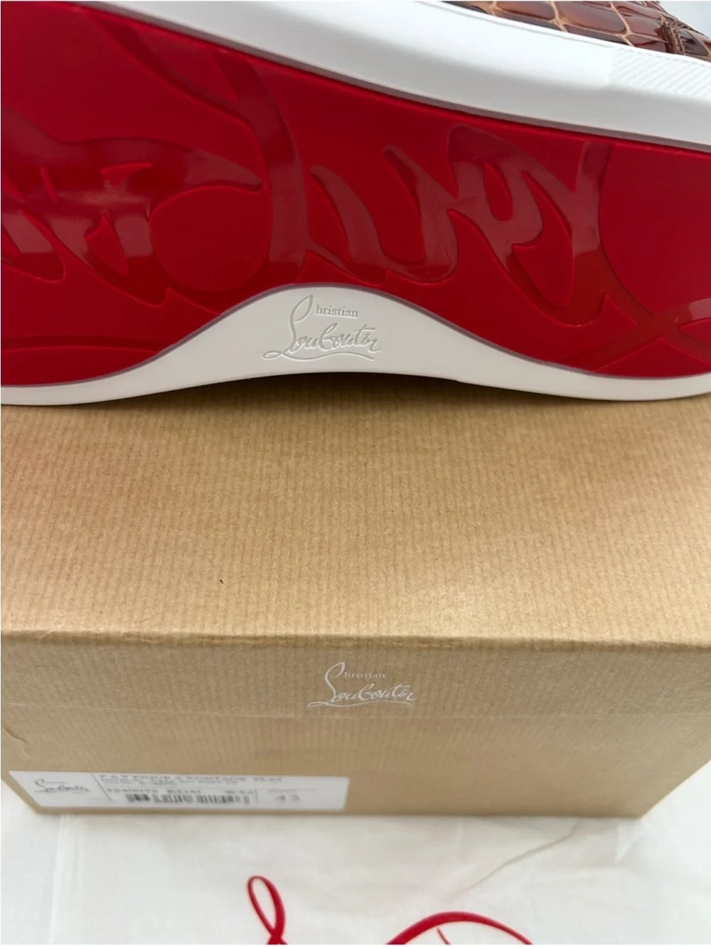Christian Louboutin Men's FAV VONTADE CROC SNEAKERS . Size 43 - Picture 11 of 11